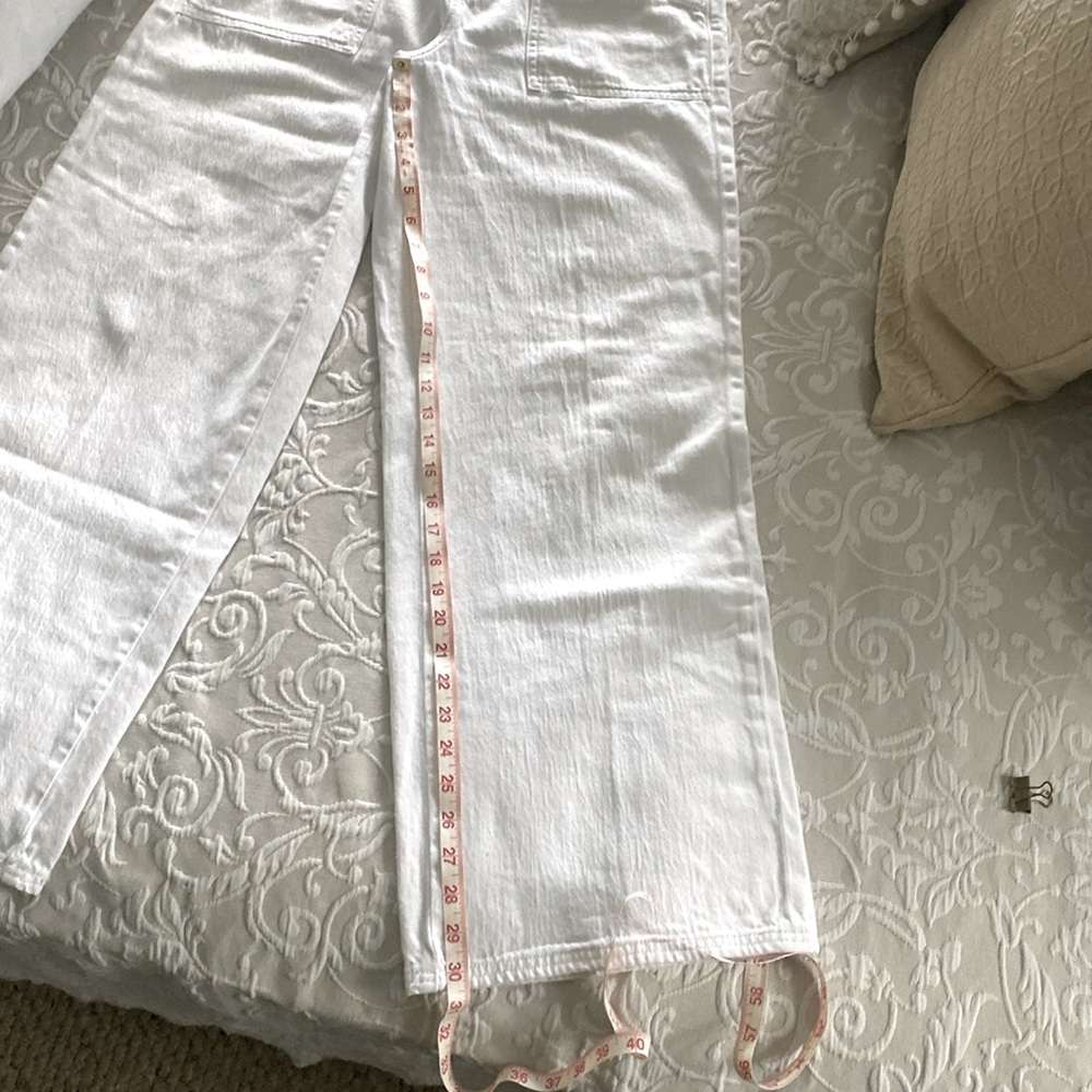 American Eagle Outfitters White Wide Leg Jeans - Picture 9 of 9